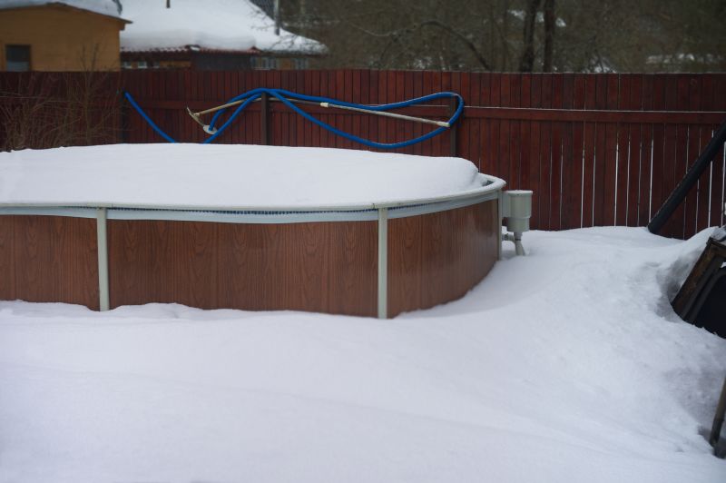Winter Pool Cover Installation